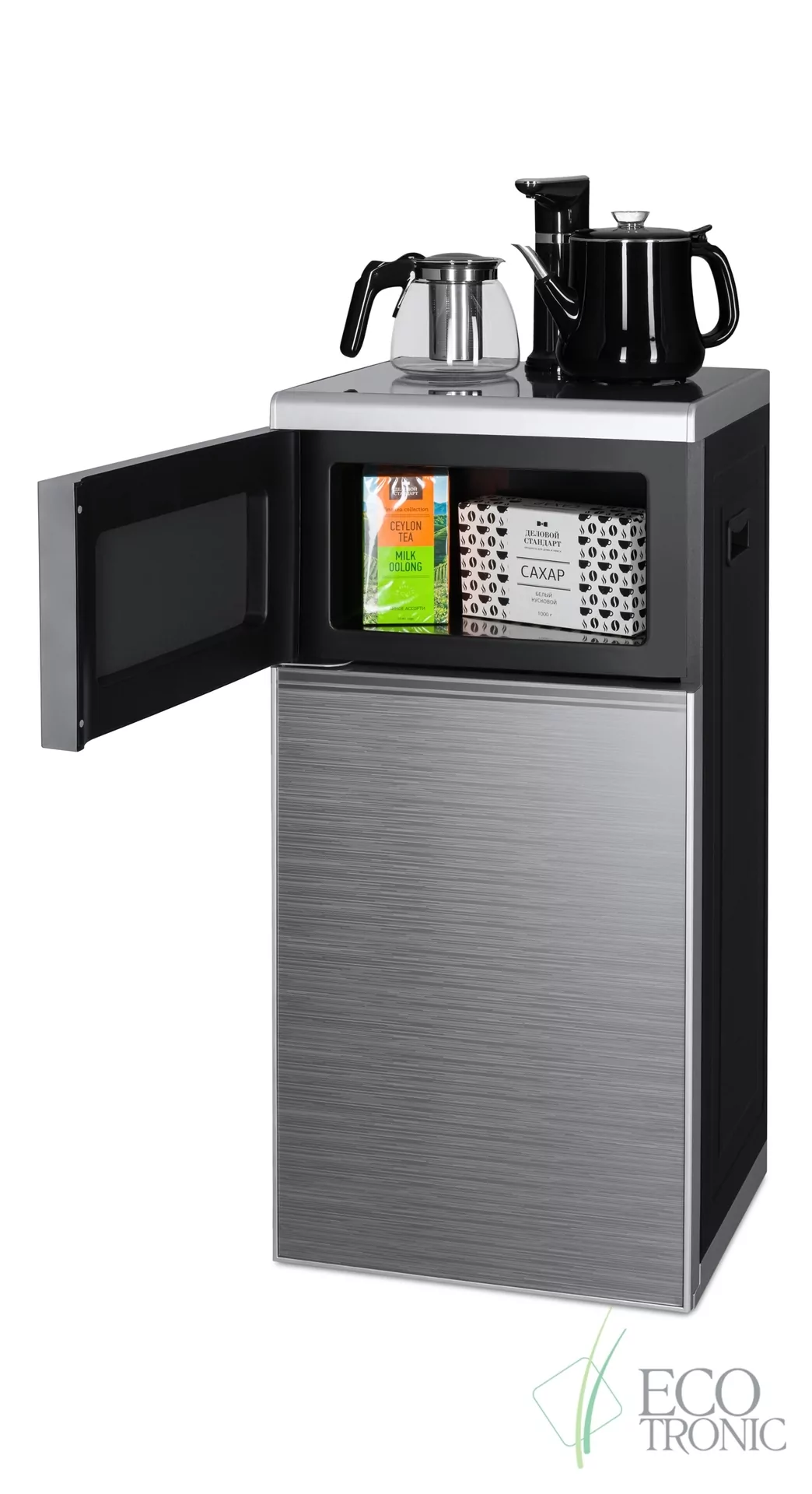 Кулер с чайным столиком Тиабар Ecotronic TB60-LNA silver